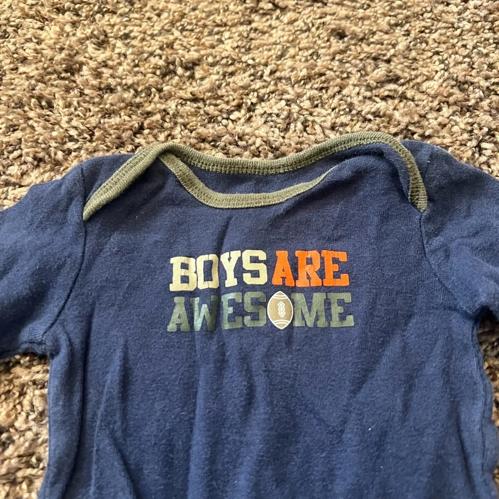 Boys are awesome onesie
